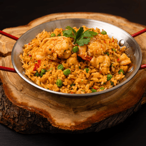 Arroz con camarones